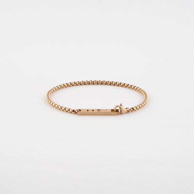 PUNCHING PLUS ステンレス キュービックジルコニア チェーン ブレスレット PIB7981