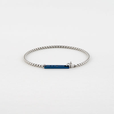 PUNCHING PLUS ステンレス キュービックジルコニア チェーン ブレスレット PIB7981