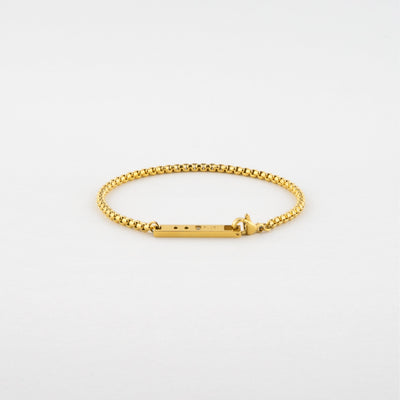 PUNCHING PLUS ステンレス キュービックジルコニア チェーン ブレスレット PIB7981