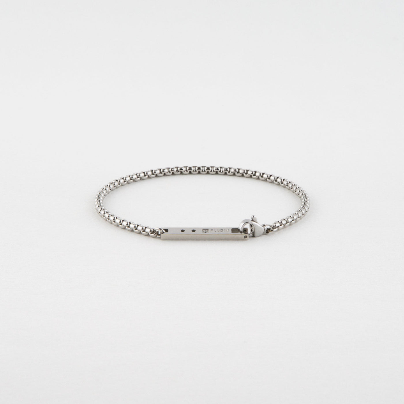 PUNCHING PLUS ステンレス キュービックジルコニア チェーン ブレスレット PIB7981