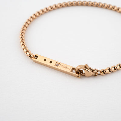 PUNCHING PLUS ステンレス キュービックジルコニア チェーン ブレスレット PIB7981