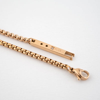 PUNCHING PLUS ステンレス キュービックジルコニア チェーン ブレスレット PIB7981