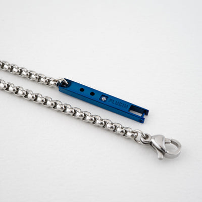 PUNCHING PLUS ステンレス キュービックジルコニア チェーン ブレスレット PIB7981