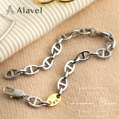 Alavel 選べる アンカーチェーンアンクレット 一本単品販売 PLEO APA0610
