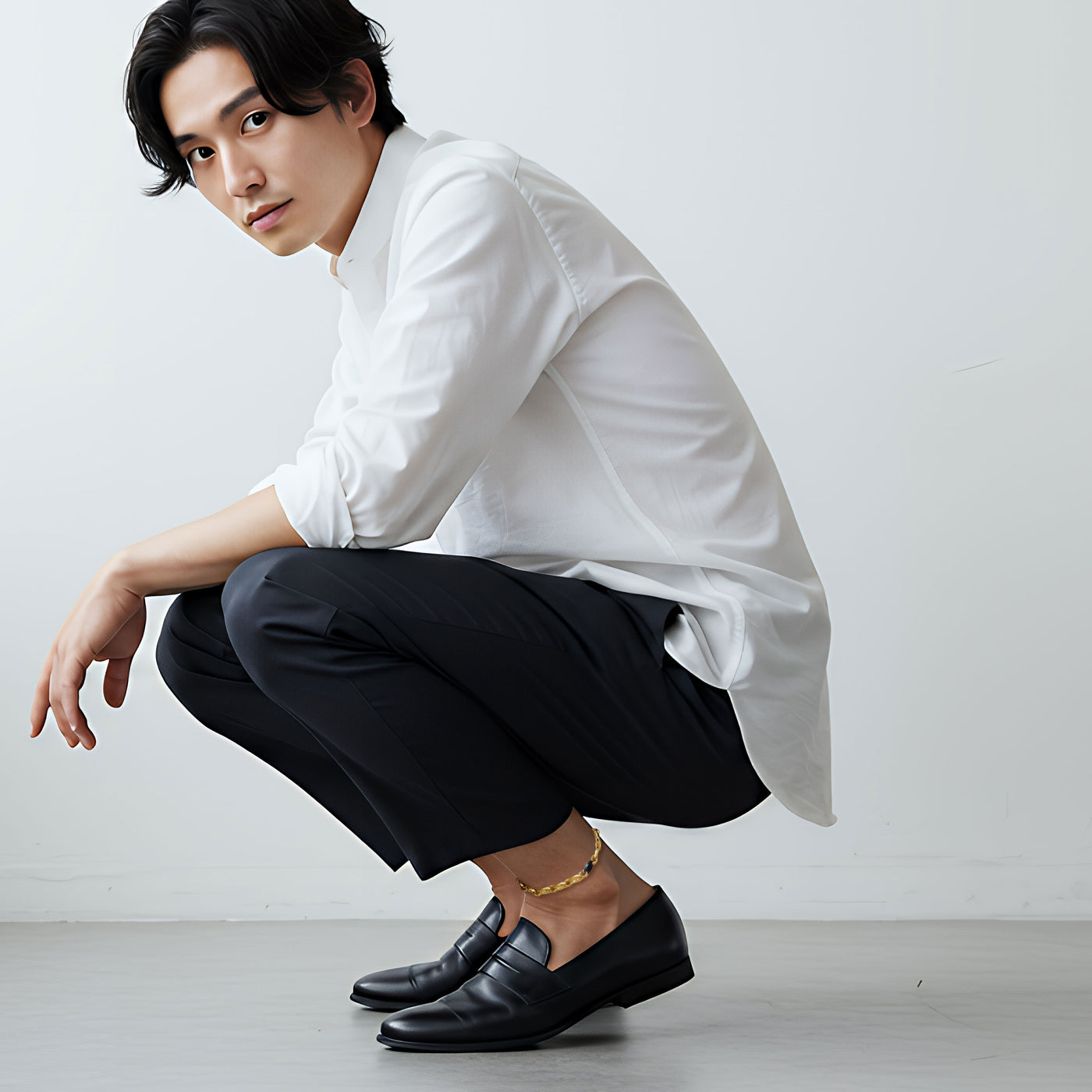 Alavel 選べる アンカーチェーンアンクレット 一本単品販売 PLEO APA0610