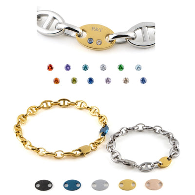 Alavel 選べる アンカーチェーンアンクレット 二本セット販売 PLEO APA0610