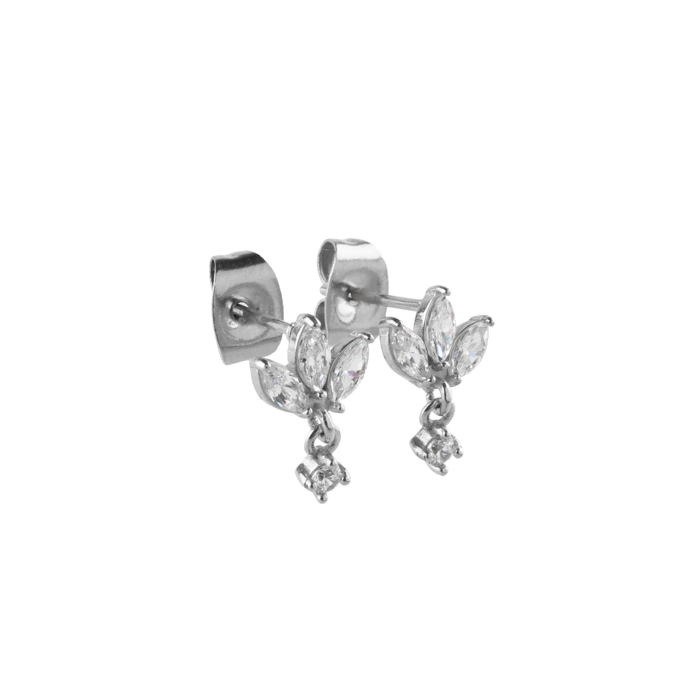 [送料無料] putisia キュービックジルコニア ペタルドロップ ピアス PUPS142