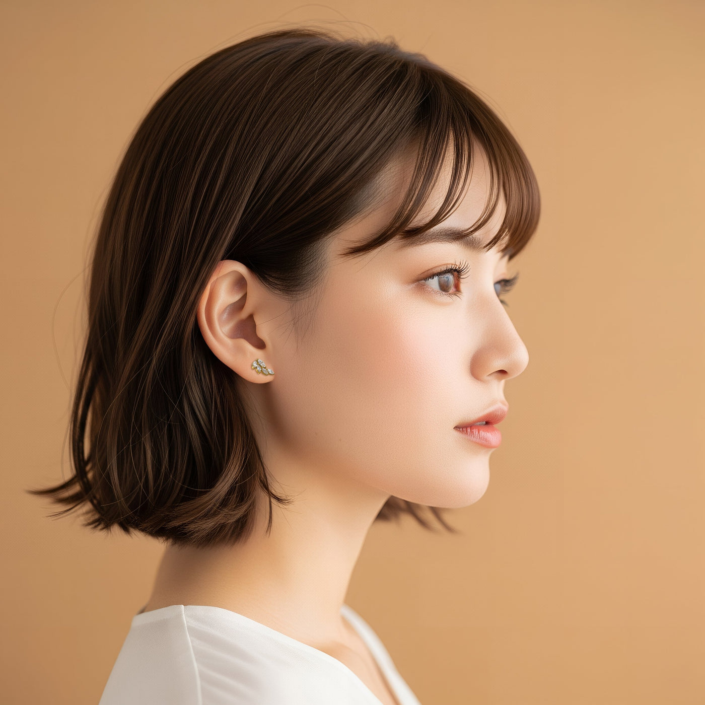 [送料無料] putisia キュービックジルコニア リーフィア ピアス PUPS138