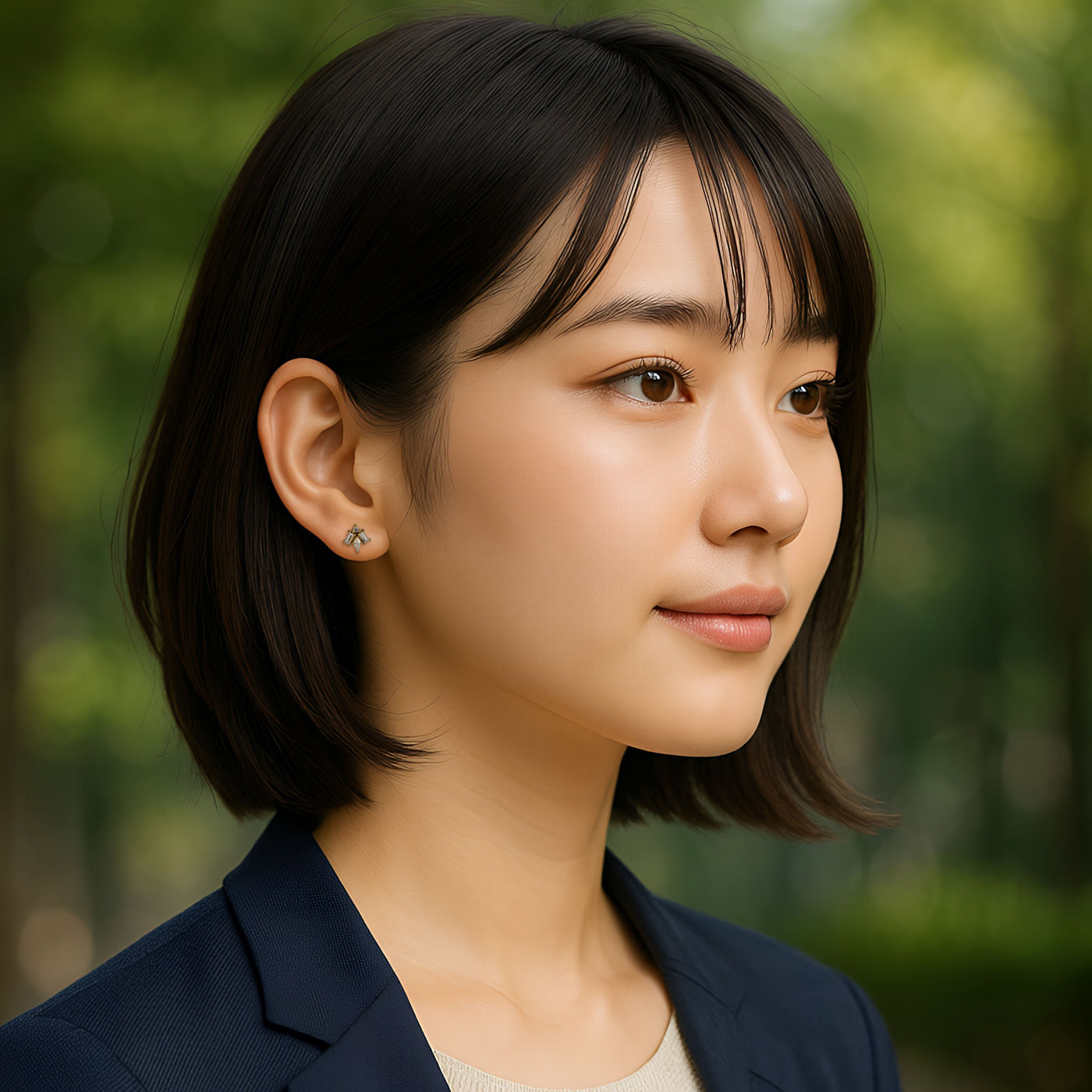 [送料無料] putisia キュービックジルコニア プリズムクラスター ピアス PUPS140