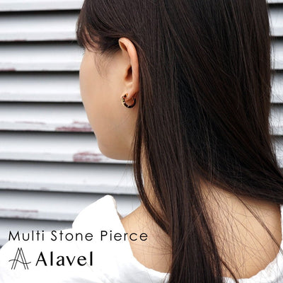 Alavel 選べる 誕生石 マルチ ストーン ピアス 単品販売 Multi Stone APE0251 - Dlinks
